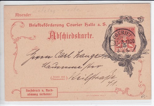 Halle stadtpost 1900 - stadtpost,