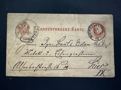Correspondenzkarte kreuzer - correspondenzkarte,