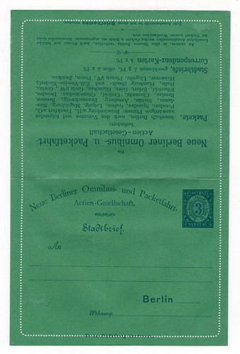 Stadtpost berlin kartenbrief - stadtpost,