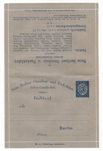 Stadtpost berlin kartenbrief - stadtpost,