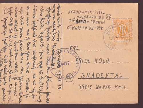 Post 4z dornstadt - am-post,, mi.