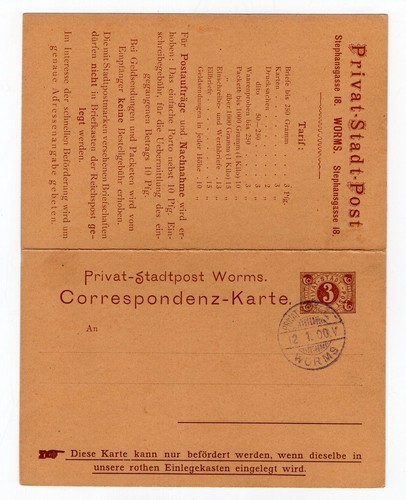 Stadtpost worms blanko - stadtpost,