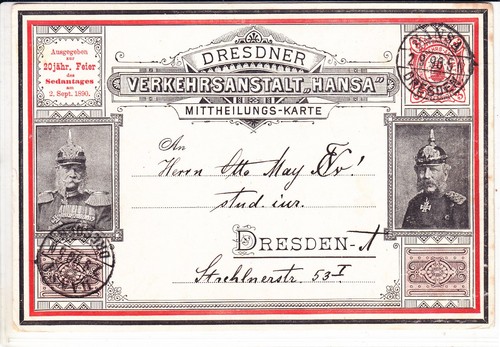 Dresden stadtpost 1890 - dresden,