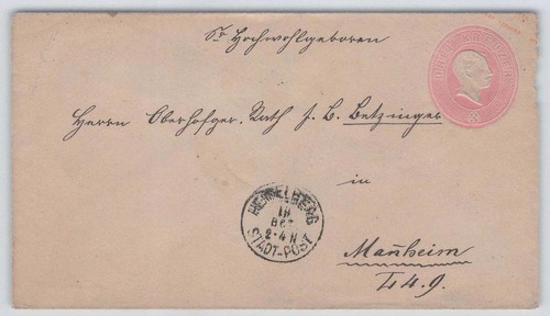 Baden beleg mit heidelberg - beleg, k1