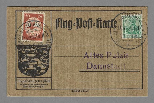 Flug post karte darmstadt - flug-post-karte,
