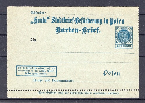 Stadtpost posen k1i ohne - posen,