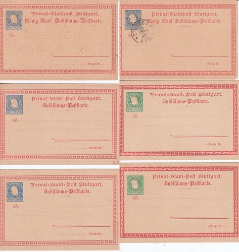 Stuttgart stadtpost 1889 - stuttgart,