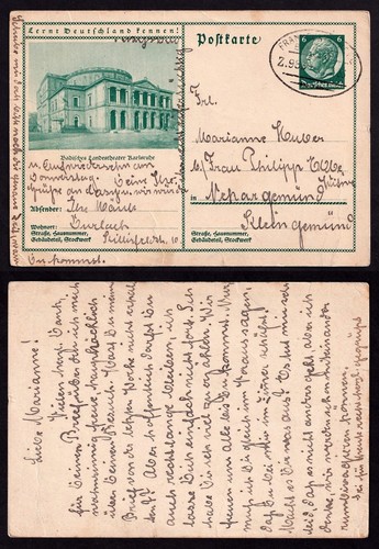 Ganzsache deutschland 1933 - ganzsache, bis