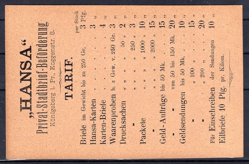 Stadtpost köingsberg - stadtpost,