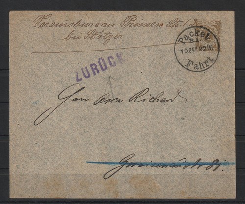 Privatpost stadtpost brief - stadtpost, ga