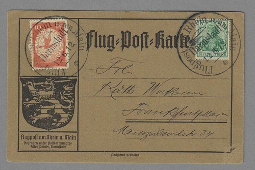 Flug post karte darmstadt - flug-post-karte,