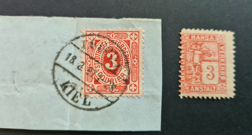 Stadtpost kiel 1897 - x, und