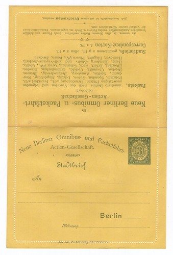 Stadtpost berlin kartenbrief - stadtpost,