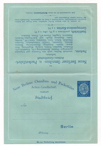 Stadtpost berlin kartenbrief - stadtpost,