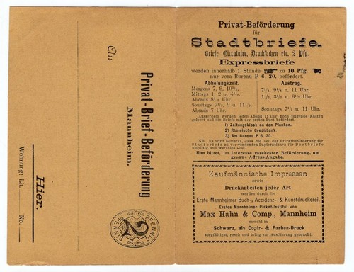 Stadtpost mannheim p1ii - mannheim,