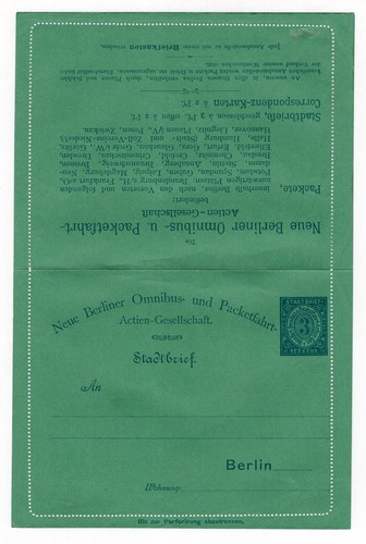 Stadtpost berlin kartenbrief - stadtpost,
