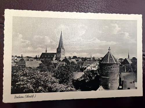 Borken histor stadtansicht - borken, histor.