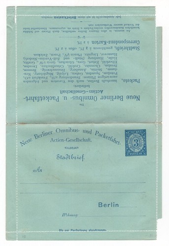 Stadtpost berlin kartenbrief - stadtpost,