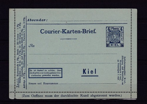 Privatpost stadtpost kiel - kiel, 4