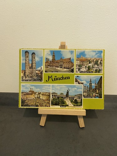 Vintage postkarte münchen - postkarte,