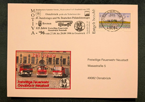 Postkarte 125 jahre - postkarte,