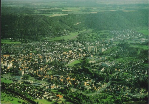 Brd postkarte mit luftbild - mit,