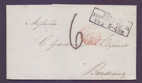 Faltbrief 1859 mit stempel - 1859,