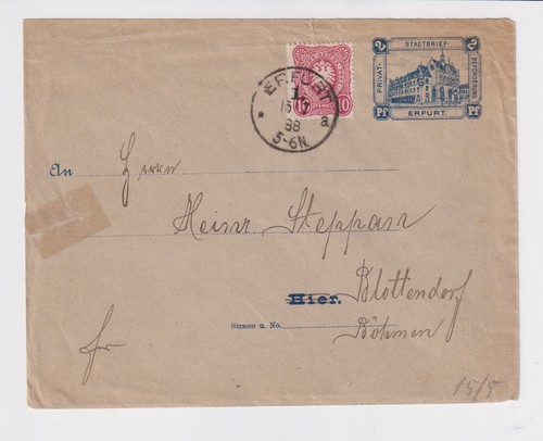 Erfurt stadtpost 1888 - erfurt, stadtpost.